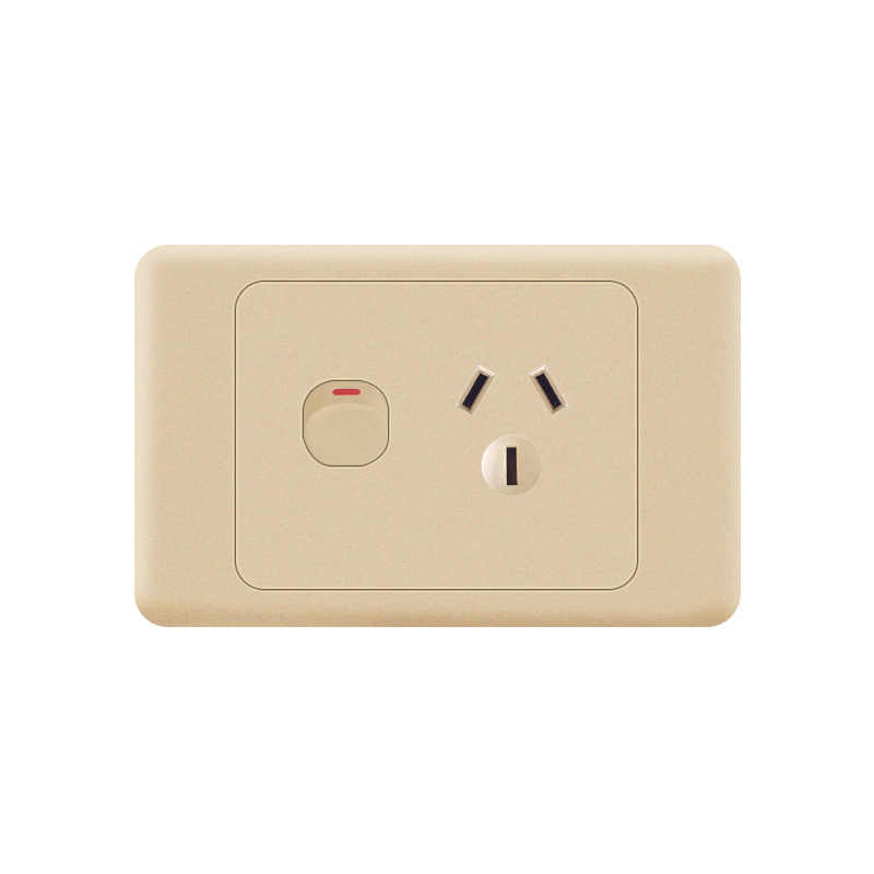 Australia Type-AS Single Socket-Gold